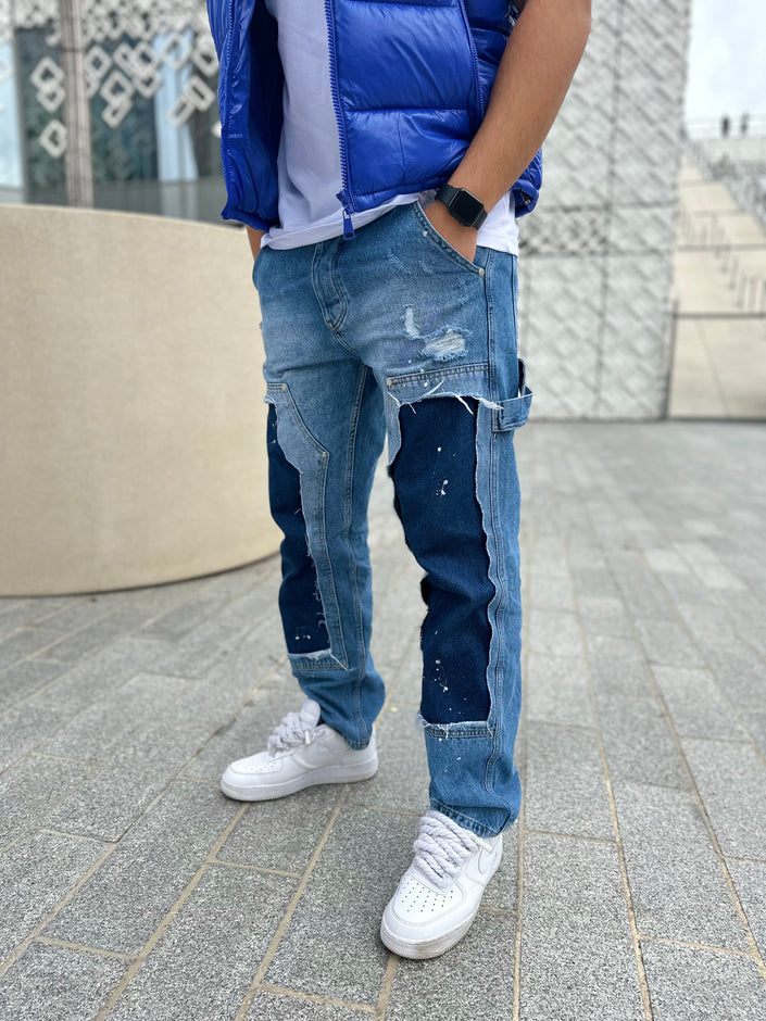 Blue Patch Jeans